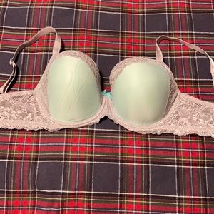 Aqua and silver Dream Angels bra